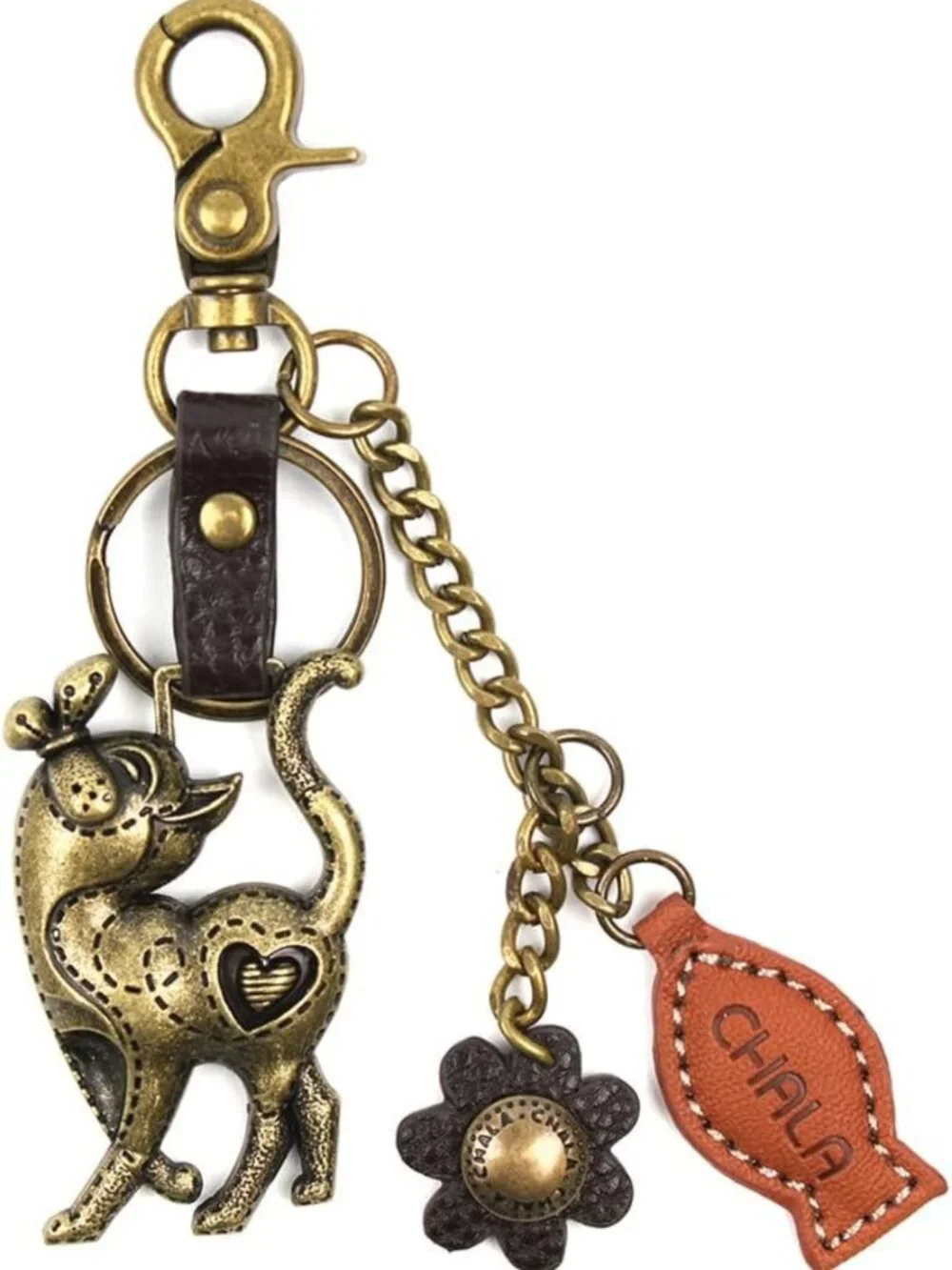 Charming Decorative Purse Charm & Key Fob - Unique Metal Keychain Accessory